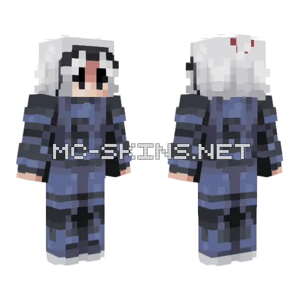 Gin Gagamaru Minecraft skin, front and back