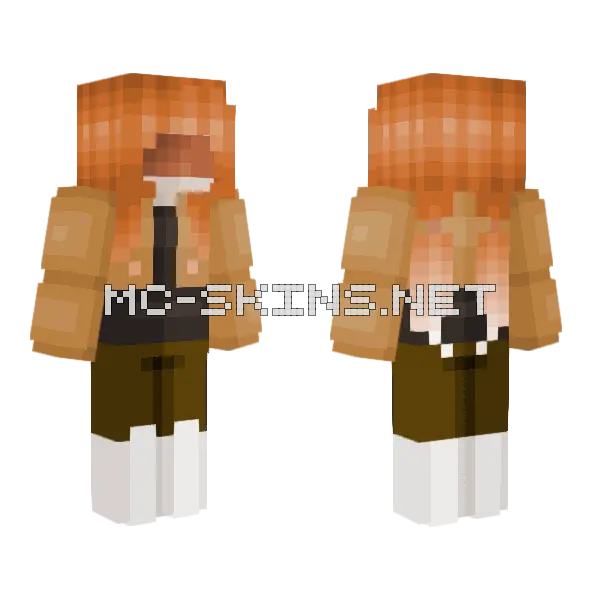 Ginger Snap Minecraft skin, front and back