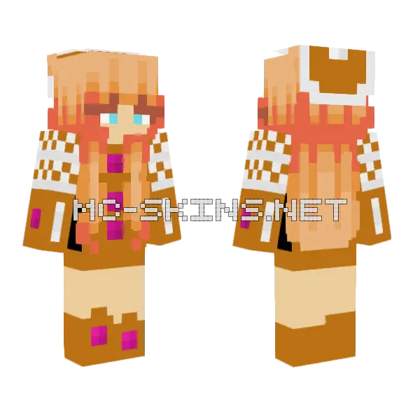 Gingy Skin Minecraft skin, front and back