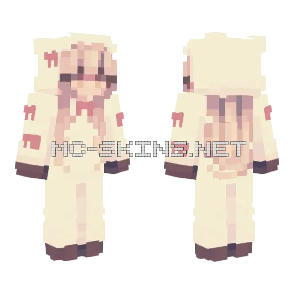 Giovanka Sheep Minecraft skin, front and back