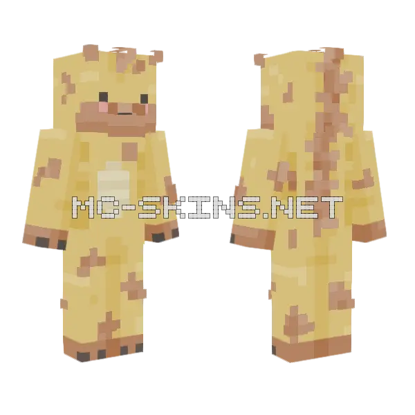Girafferson Minecraft skin, front and back