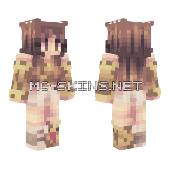 Giraffes Aren't Real Minecraft skin, front and back