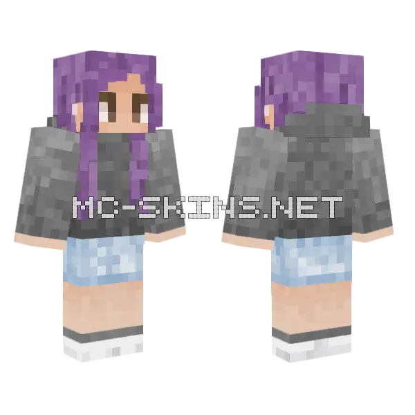 Girl 2 Minecraft skin, front and back