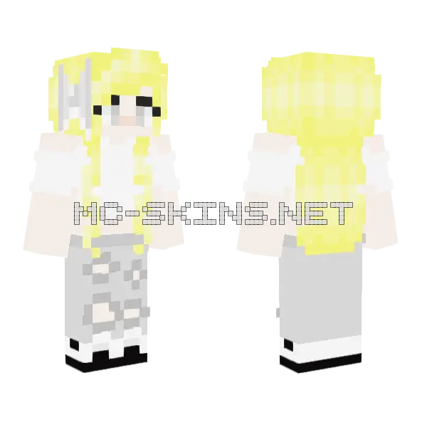 Girl 2 Random Challenge Minecraft skin, front and back