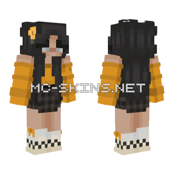 Girl Minecraft skin, front and back