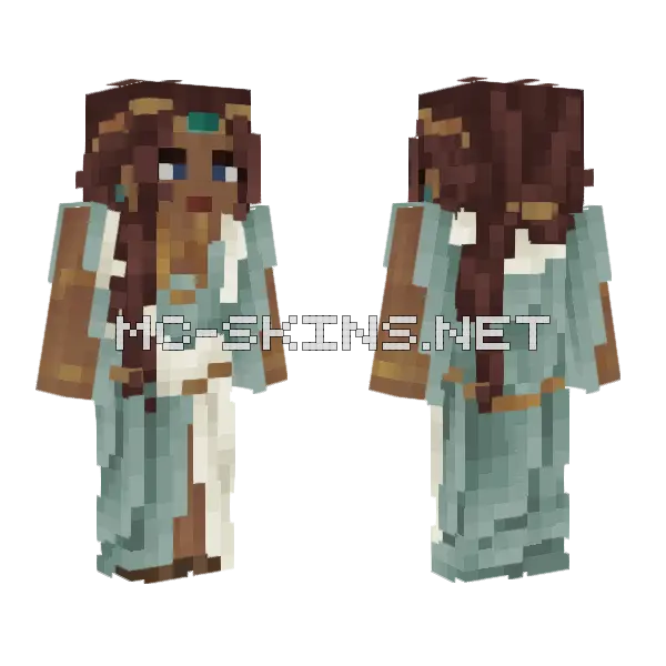 Girl Minecraft skin, front and back