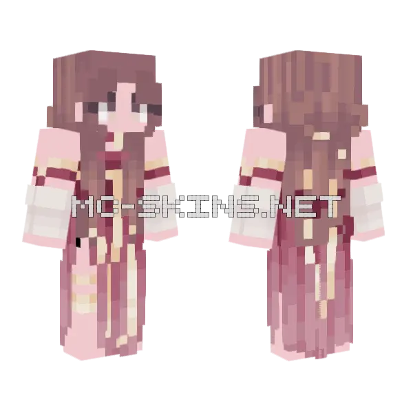 Girl Minecraft skin, front and back