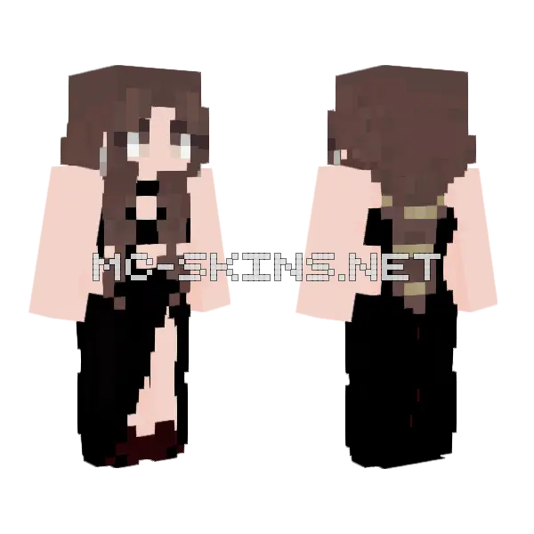 Girl Minecraft skin, front and back