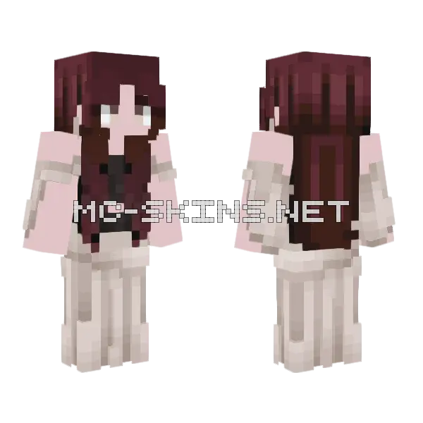 Girl Minecraft skin, front and back