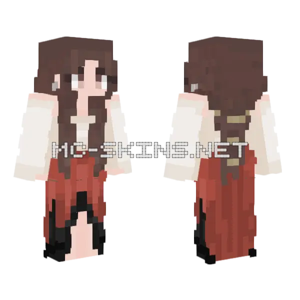 Girl Minecraft skin, front and back