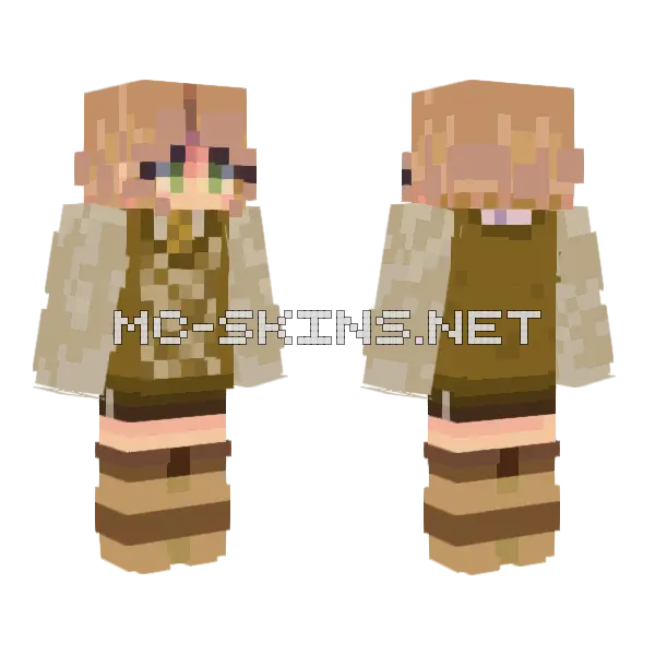 Girl 9 Minecraft skin, front and back