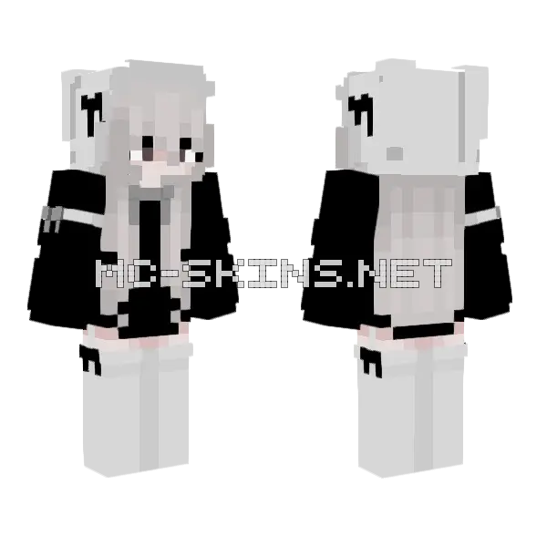 Girl Minecraft skin, front and back