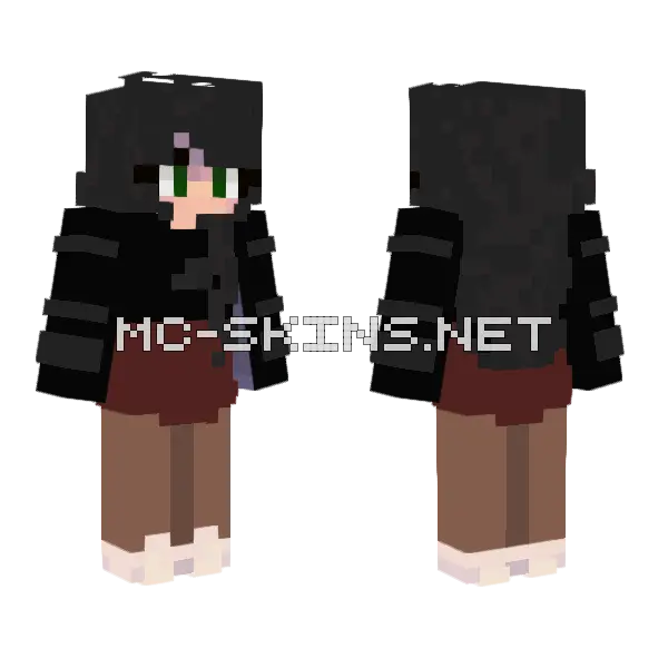 Girl Anime Skin Minecraft skin, front and back