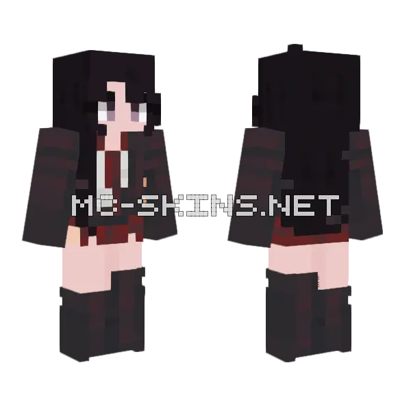 Girl Minecraft skin, front and back