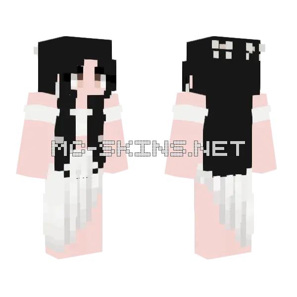 Girl Minecraft skin, front and back