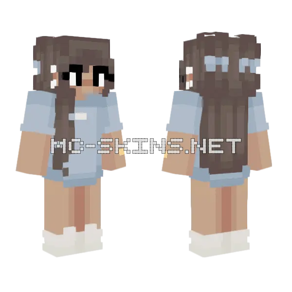 Girl Dad With Ring Minecraft skin, front and back