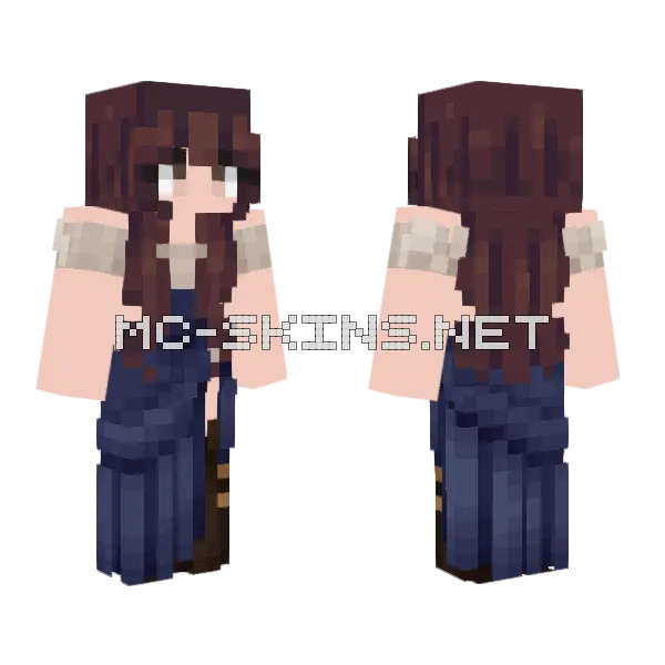 Girl School Uniform Minecraft skin, front and back