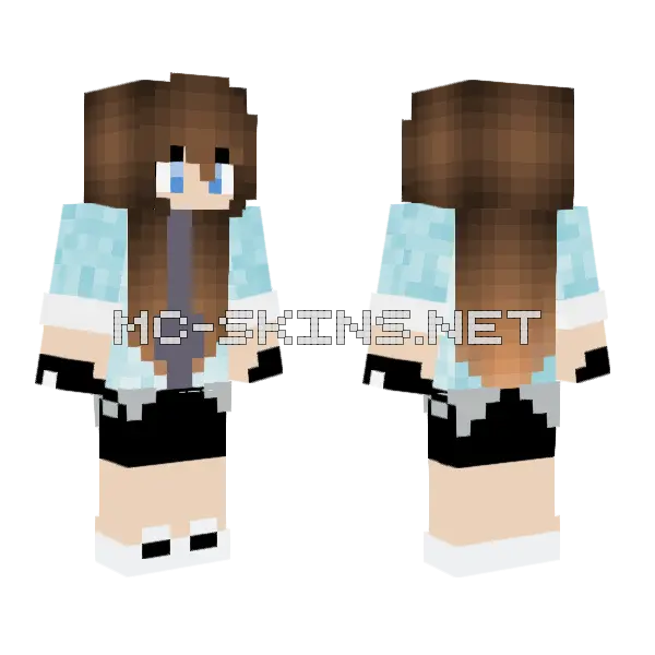 Girl Skin 1 Minecraft skin, front and back