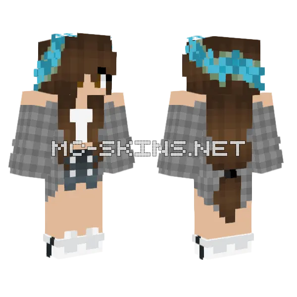 Girl6 Minecraft skin, front and back