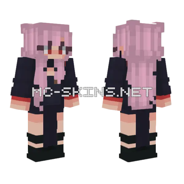 Girle Pop Minecraft skin, front and back