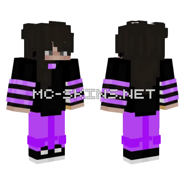 Girlie Minecraft skin, front and back