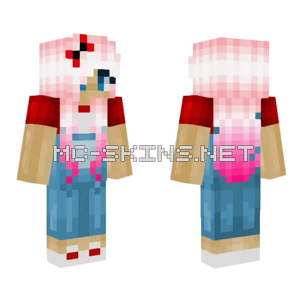 Girllll Minecraft skin, front and back