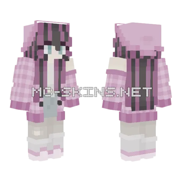 Girls On The Street 2 Minecraft skin, front and back