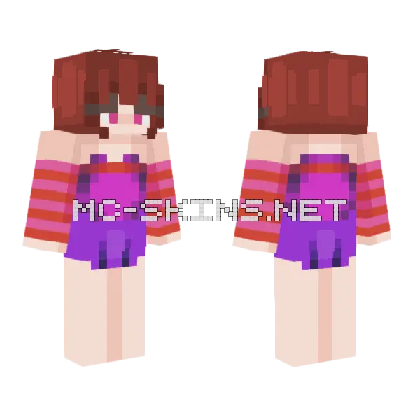 Girlypop Bikini Outfit Minecraft skin, front and back
