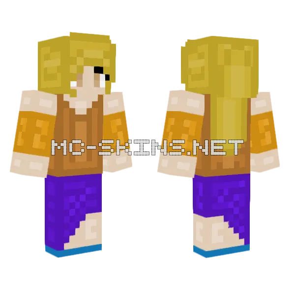 Girlyrail99 Minecraft skin, front and back