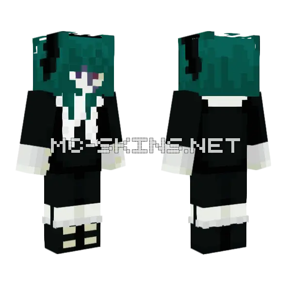 Gl00miii Teal Monster, front and back