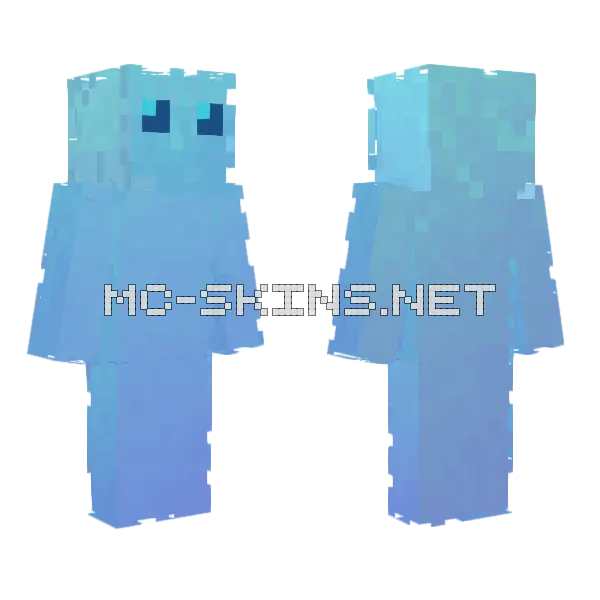 Glacial Frost Boy Minecraft skin, front and back