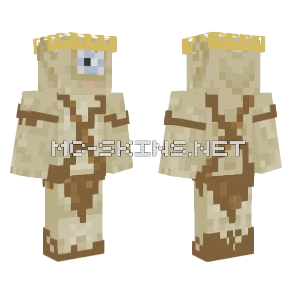 Gladiator Clops Minecraft skin, front and back