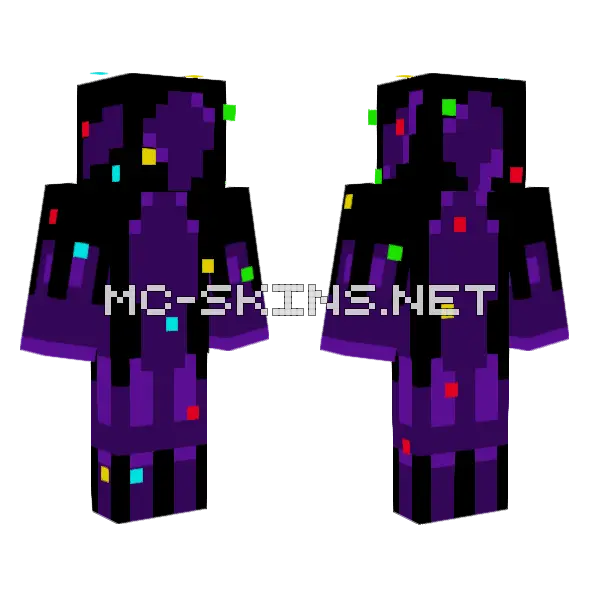 Glitch Doors Uncorrupt Minecraft skin, front and back