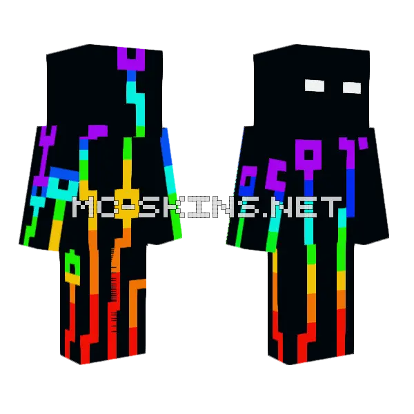 Glitch Skin Minecraft skin, front and back