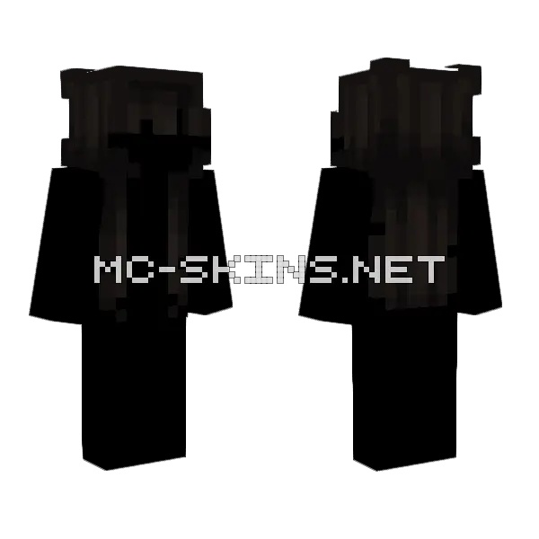 Gloomy HB Minecraft skin, front and back