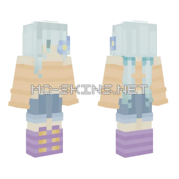 Gloomy Summers RCE Minecraft skin, front and back