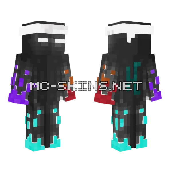 Glowing Eyed Ghast, front and back