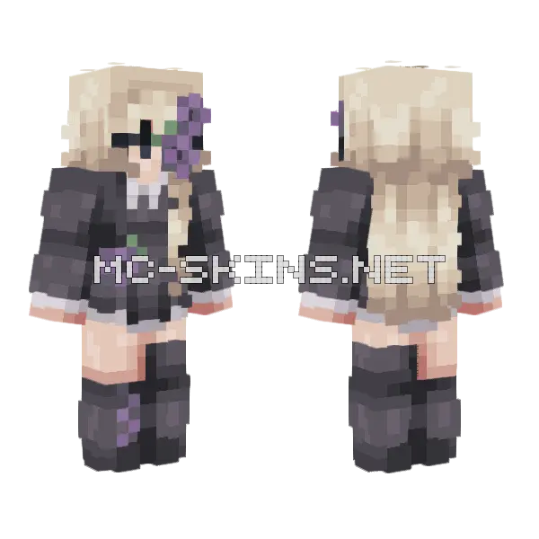 Gloxinia Minecraft skin, front and back