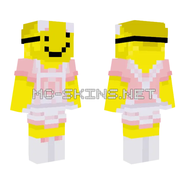 Glurp Maid Minecraft skin, front and back