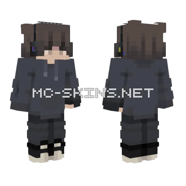 Go Away Boy Minecraft skin, front and back
