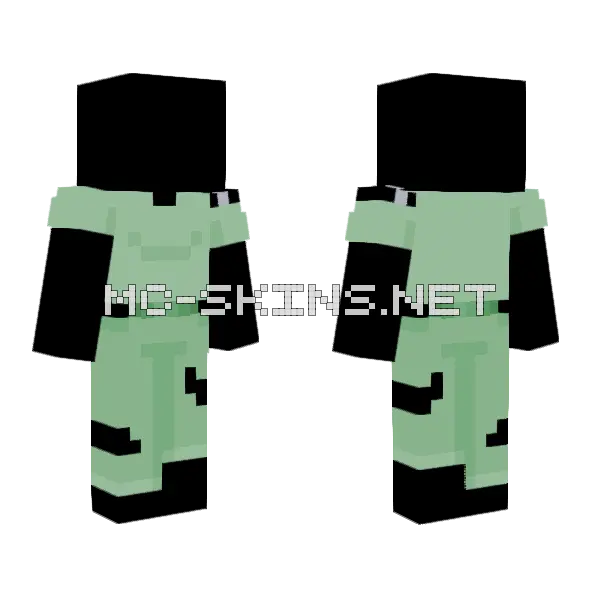 Go Green Peace Ob Minecraft skin, front and back