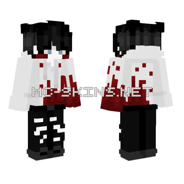 Go To Sleep Minecraft skin, front and back