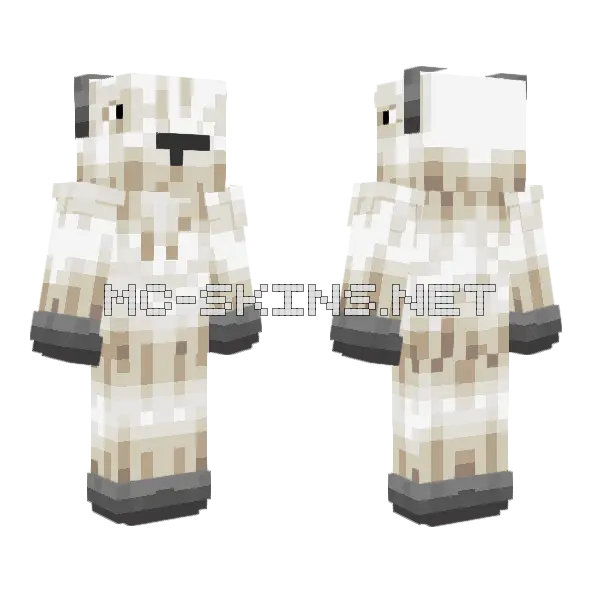 Goat Minecraft skin, front and back