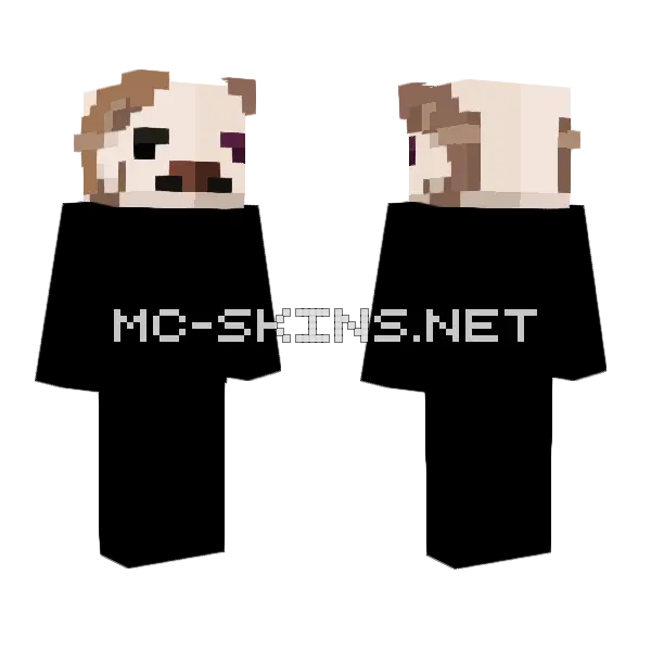 Goat Head Minecraft skin, front and back