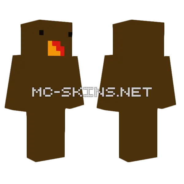 Gobblegonk2 Minecraft skin, front and back