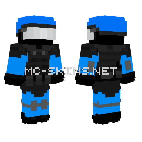 Goc Soldier Minecraft skin, front and back