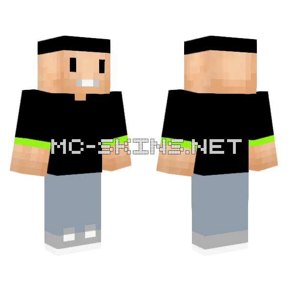 God Asian Minecraft skin, front and back