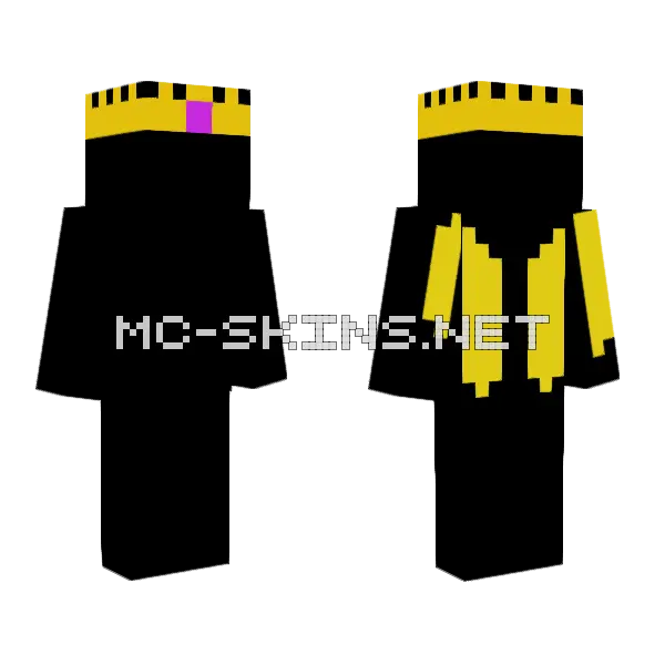 God Bluegals Minecraft skin, front and back