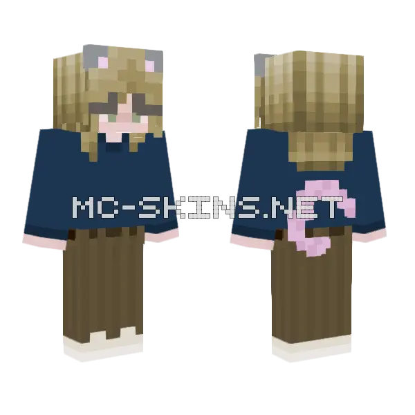 God Damn Rat Minecraft skin, front and back