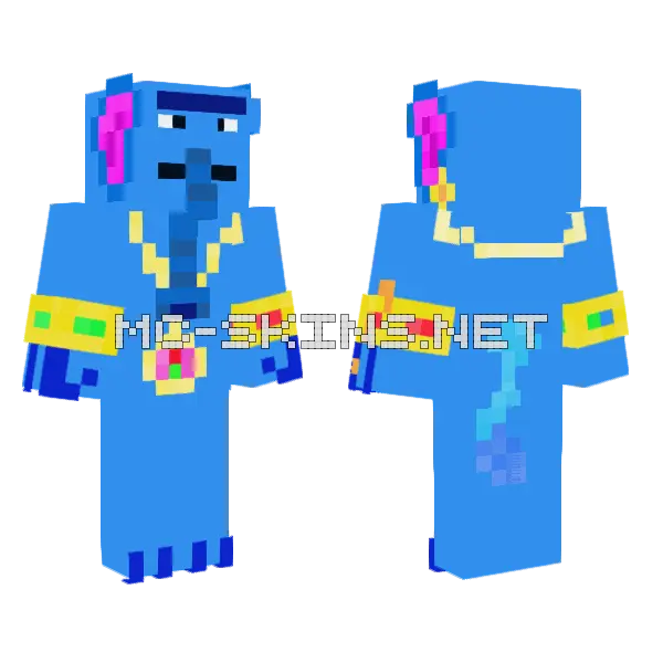 God Develphant Minecraft skin, front and back